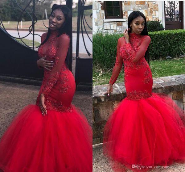 sheer long sleeves mermaid evening dresses lace appliques slim party evening gowns south african arabic sequined tulle prom dresses custom, Black;red
sheer long sleeves mermaid evening dresses lace appliques slim party evening gowns south african arabic sequined tulle prom dresses custom, Black;red