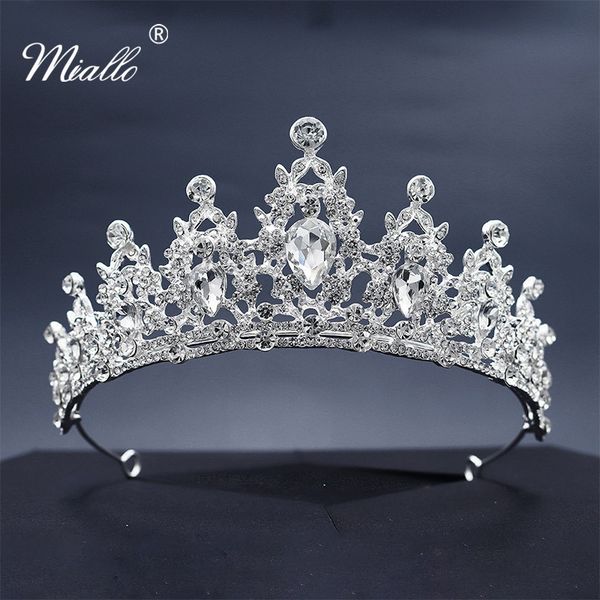 miallo europe vintage queen princess tiaras and crowns austrian crystal wedding head jewelry women headpieces, Golden;white
miallo europe vintage queen princess tiaras and crowns austrian crystal wedding head jewelry women headpieces, Golden;white