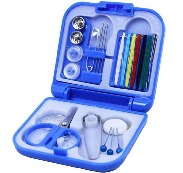100pcs portable travel sewing kits box needle threads scissor thimble home tools sn2400, Black
100pcs portable travel sewing kits box needle threads scissor thimble home tools sn2400, Black