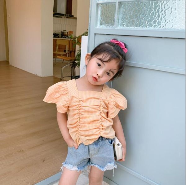 2020 new girls plaid ruffles shirt cotton summer fashion girls blouse 2-7 years hv135, White;black
2020 new girls plaid ruffles shirt cotton summer fashion girls blouse 2-7 years hv135, White;black