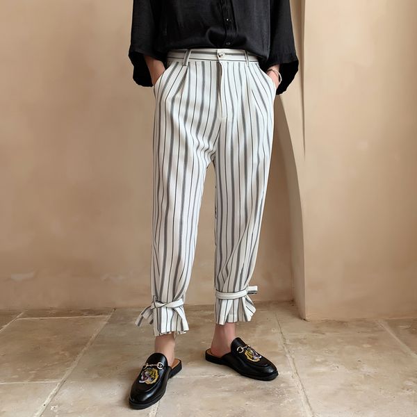 spring new dress pants men fashion striped straight casual nine pants man streetwear trend wild hip hop trousers m-2xl, Black
spring new dress pants men fashion striped straight casual nine pants man streetwear trend wild hip hop trousers m-2xl, Black