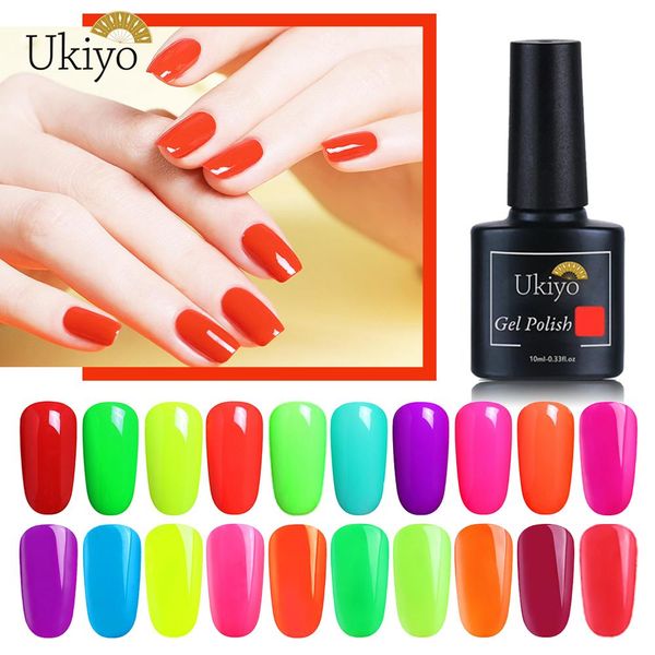 ukiyo 10ml fluorescent uv gel polish soak off candy color neon gel nail polish nail art hybrid varnish semi permanent enamel, Red;pink
ukiyo 10ml fluorescent uv gel polish soak off candy color neon gel nail polish nail art hybrid varnish semi permanent enamel, Red;pink