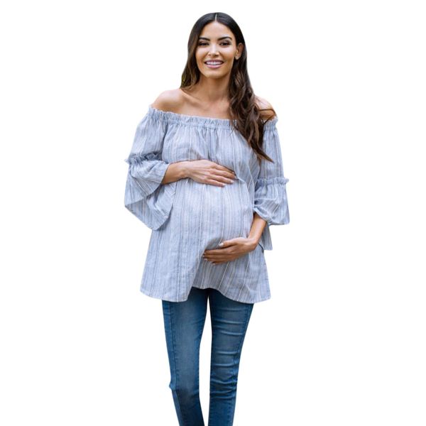 pregnant nursing tees pregnant women maternity nursing wrap stripe off-shoulder blouse t shirt 18sep20, White
pregnant nursing tees pregnant women maternity nursing wrap stripe off-shoulder blouse t shirt 18sep20, White