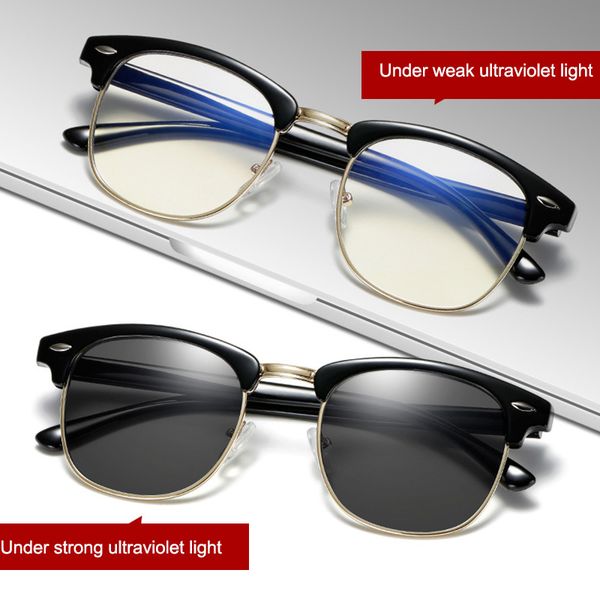blue light blocking computer reading pchromic sunglasses chameleon sun glasses male women semi rimless y200619, White;black
blue light blocking computer reading pchromic sunglasses chameleon sun glasses male women semi rimless y200619, White;black