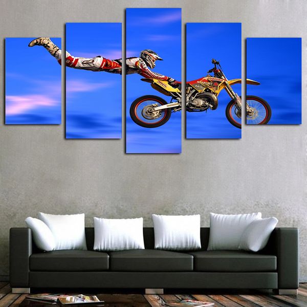 5 panels canvas wall art motocross limit jumps picture poster print on canvas oil painting modern giclee artwork wall decor
5 panels canvas wall art motocross limit jumps picture poster print on canvas oil painting modern giclee artwork wall decor