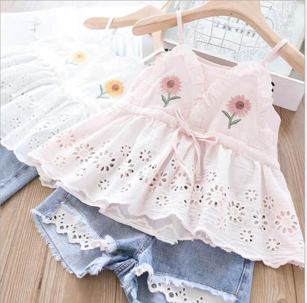2020 baby girls summer fashion sets, sunflower + jean shorts 5 sets/lot wholesale, White
2020 baby girls summer fashion sets, sunflower + jean shorts 5 sets/lot wholesale, White