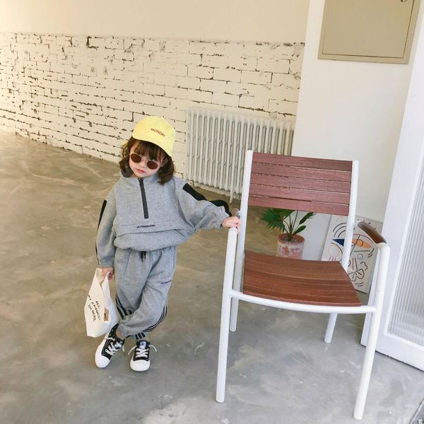 2019 autumn new arrival korean style clothing sets matching color coat with long sports pant fashion suit for girls and boys, White
2019 autumn new arrival korean style clothing sets matching color coat with long sports pant fashion suit for girls and boys, White