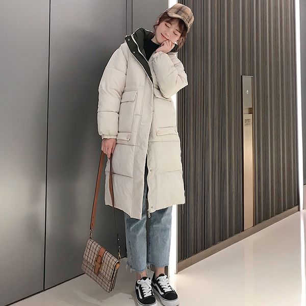 down coat autumn winter jacket long women coat female stand winter jacket women parka warm casual overcoat parkas, Black
down coat autumn winter jacket long women coat female stand winter jacket women parka warm casual overcoat parkas, Black