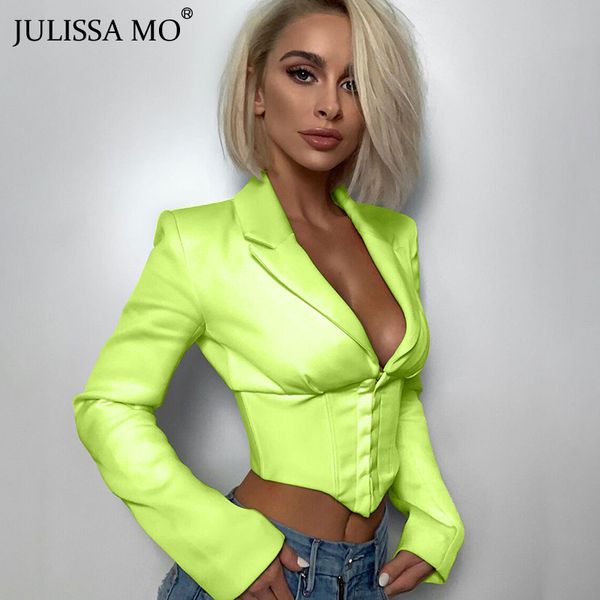 julissa mo single-breasted v-neck short jacket women white long sleeve casual hook jackets autumn fashion outwear ladies, Black;brown
julissa mo single-breasted v-neck short jacket women white long sleeve casual hook jackets autumn fashion outwear ladies, Black;brown