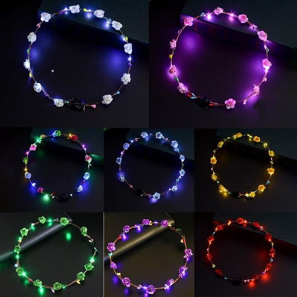 women girls led light up flower headband flashing glow crown party hair wreath hairband luminous garlands
women girls led light up flower headband flashing glow crown party hair wreath hairband luminous garlands