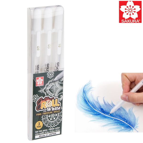 3pcs sakura gelly roll white pens highlighters art marker fine medium bold 05 08 10 pen for manga drawing japan art supplies
3pcs sakura gelly roll white pens highlighters art marker fine medium bold 05 08 10 pen for manga drawing japan art supplies