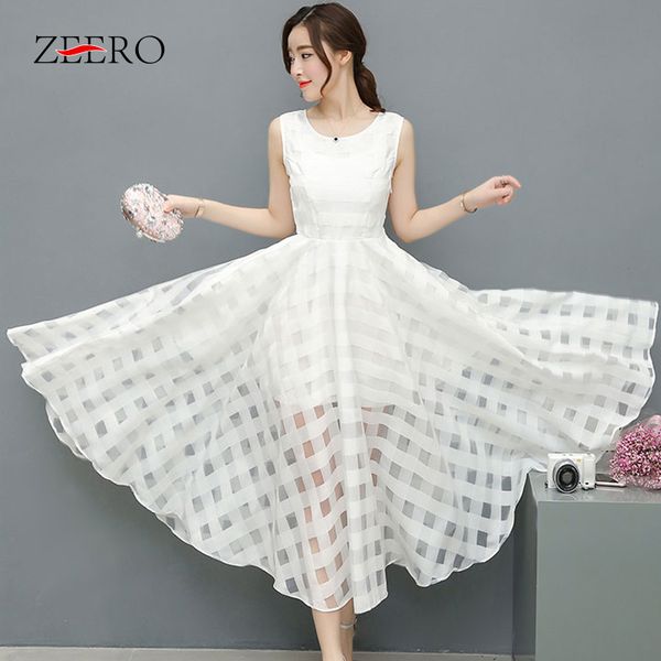 new fashion women sleeveless summer white big swing dress 2019 female black vintage plaid organza beach dress maxi long vestidos, Black;gray
new fashion women sleeveless summer white big swing dress 2019 female black vintage plaid organza beach dress maxi long vestidos, Black;gray