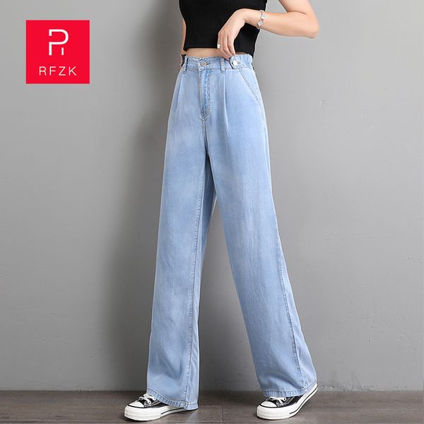 women's jeans rfzk women wide leg high waist straight blue femal 2021 autumn fashion
women's jeans rfzk women wide leg high waist straight blue femal 2021 autumn fashion