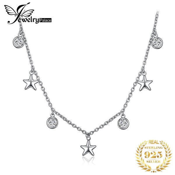 jewelrypalace star cz sterling silver pendant necklace 925 sterling silver chain choker statement collar necklace women 45cm
jewelrypalace star cz sterling silver pendant necklace 925 sterling silver chain choker statement collar necklace women 45cm