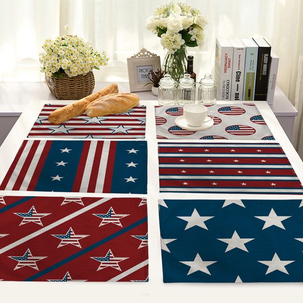 42x32cm us flag print cotton linen placemat heat insulation dining table mat bowls coasters kitchen accessories decor
42x32cm us flag print cotton linen placemat heat insulation dining table mat bowls coasters kitchen accessories decor