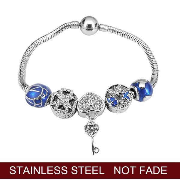 charm bracelets romantic love diy bracelet heart key and lock for women jewelry christmas year's gift, Golden;silver
charm bracelets romantic love diy bracelet heart key and lock for women jewelry christmas year's gift, Golden;silver