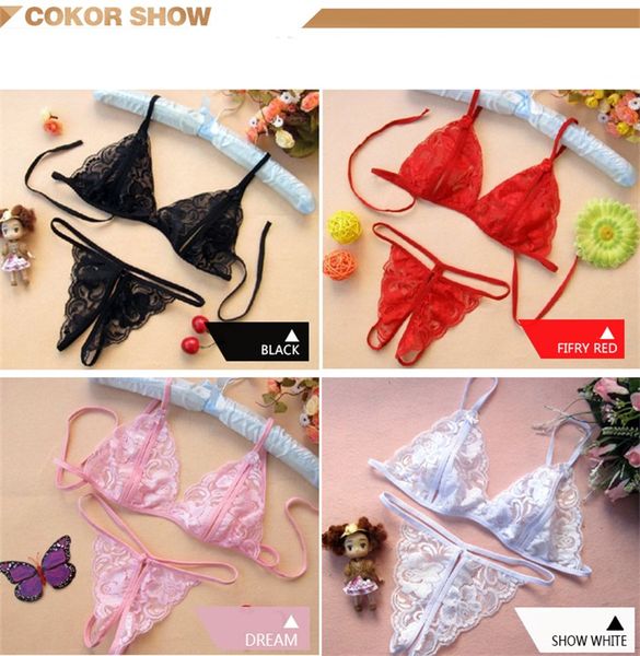 babydoll panties women lace sheer open crotch g-string sets lingerie knickers underwear thongs for women, Black;pink
babydoll panties women lace sheer open crotch g-string sets lingerie knickers underwear thongs for women, Black;pink