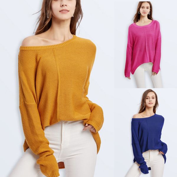 women's sweaters sweater women fashion solid round neck loose knitted pullovers long sleeve casual 2021 sudadera mujer, White;black
women's sweaters sweater women fashion solid round neck loose knitted pullovers long sleeve casual 2021 sudadera mujer, White;black