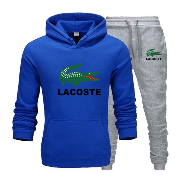 tracksuit men x0 lacoste set fleece warm winter hoodie sweatshirt suit contrast color hoodie+sweatpants jogging homme hooded hoodie set, Gray
tracksuit men x0 lacoste set fleece warm winter hoodie sweatshirt suit contrast color hoodie+sweatpants jogging homme hooded hoodie set, Gray