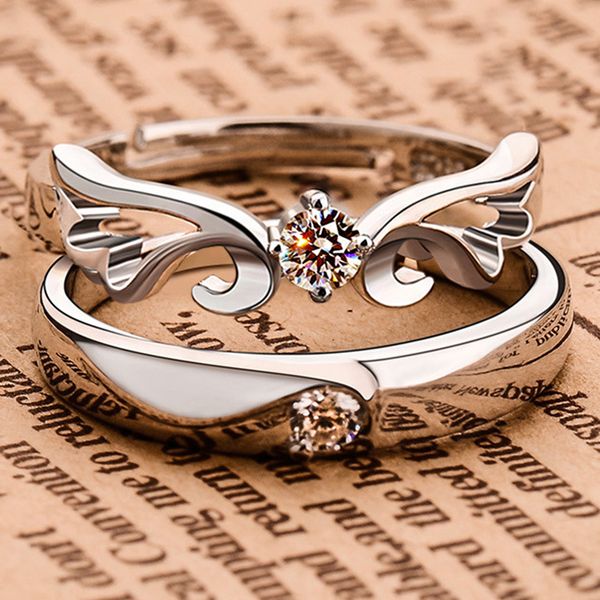 new fashion luxury designer wing silver ring men and women's couple rings jewelry simple design bought opening wedding ring accessories, Golden;silver
new fashion luxury designer wing silver ring men and women's couple rings jewelry simple design bought opening wedding ring accessories, Golden;silver