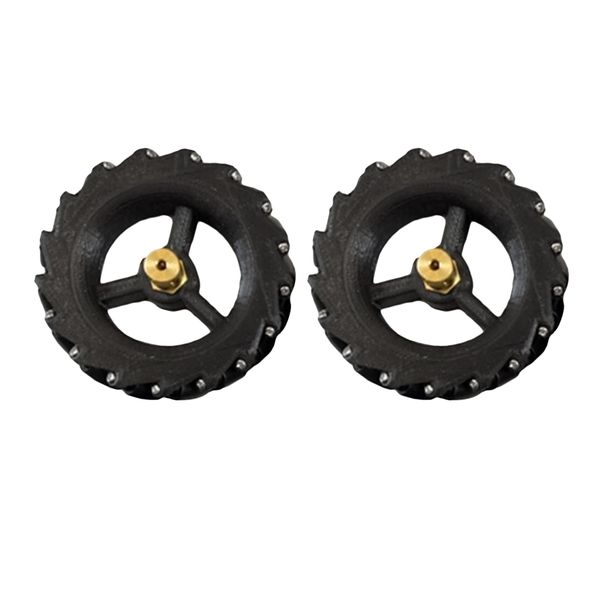 2 pieces omnidirectional wheel methmn car wheels with 4mm coupling - black 
2 pieces omnidirectional wheel methmn car wheels with 4mm coupling - black