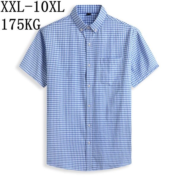 10xl 8xl 7xl 2020 men's dress shirt short sleeve loose brand man shirts with pockets plaid male business shirts, White;black
10xl 8xl 7xl 2020 men's dress shirt short sleeve loose brand man shirts with pockets plaid male business shirts, White;black