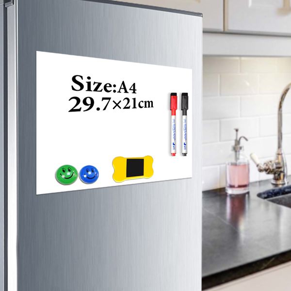 yibai magnet whiteboard a4 soft magnetic board, dry erase drawing and recording board for fridge refrigerator with gift
yibai magnet whiteboard a4 soft magnetic board, dry erase drawing and recording board for fridge refrigerator with gift