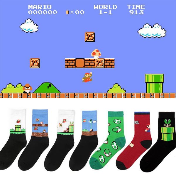 tide brand cotton cartoon men socks combed cotton trendy cartoon anime game super mario socks novelty funny skateboard socks, Black
tide brand cotton cartoon men socks combed cotton trendy cartoon anime game super mario socks novelty funny skateboard socks, Black