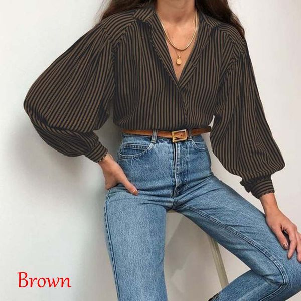 ladies tunics striped shirts women long sleeve blouse and vonda 2020 spring casual lapel neck party blusas femininas, White
ladies tunics striped shirts women long sleeve blouse and vonda 2020 spring casual lapel neck party blusas femininas, White
