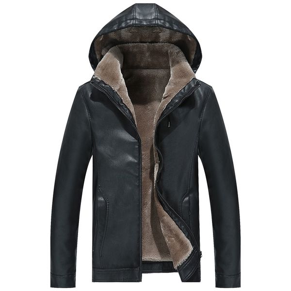 winter men's leather jacket warm thick pu coat male thermal fleece jackets faux leather men brand clothing sa506, Black
winter men's leather jacket warm thick pu coat male thermal fleece jackets faux leather men brand clothing sa506, Black