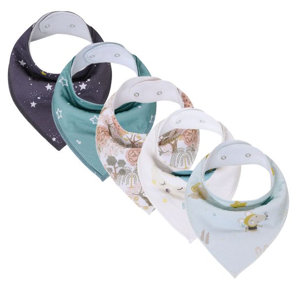 New 5pcs Baby Bandana Bibs Cartoon Printed Baby Drool Bib Scarf For Drooling And Teething Lunch Eating Soft Baby Things Gifts
New 5pcs Baby Bandana Bibs Cartoon Printed Baby Drool Bib Scarf For Drooling And Teething Lunch Eating Soft Baby Things Gifts