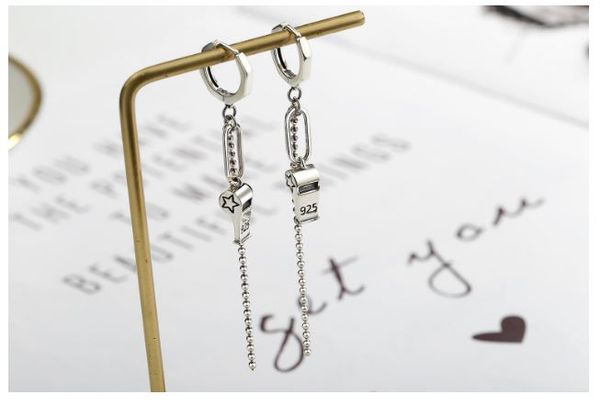 personality geometric bead chain s925 sterling silver earrings simple wild long tassel thai silver earrings funny, Golden;silver
personality geometric bead chain s925 sterling silver earrings simple wild long tassel thai silver earrings funny, Golden;silver