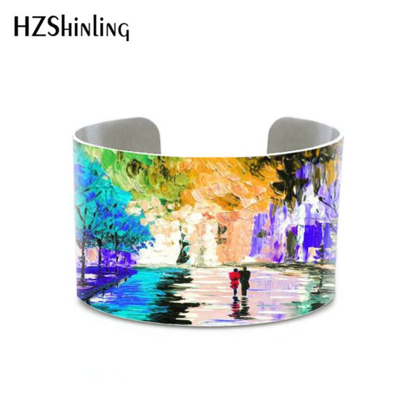 new drop shipping original oil painting forst ouple painting bracelet for men and women gifts for tree jewelry bangles, Black
new drop shipping original oil painting forst ouple painting bracelet for men and women gifts for tree jewelry bangles, Black