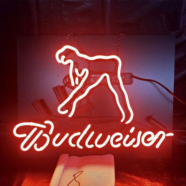lady & budweiser neon beer sign design real advertising bar home decoration art display neon light metal frame 17'' 24
lady & budweiser neon beer sign design real advertising bar home decoration art display neon light metal frame 17'' 24
