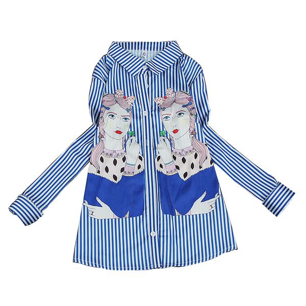 spring autumn long-sleeved printed shirt beauty pattern striped square collar bottoming blouse, White
spring autumn long-sleeved printed shirt beauty pattern striped square collar bottoming blouse, White
