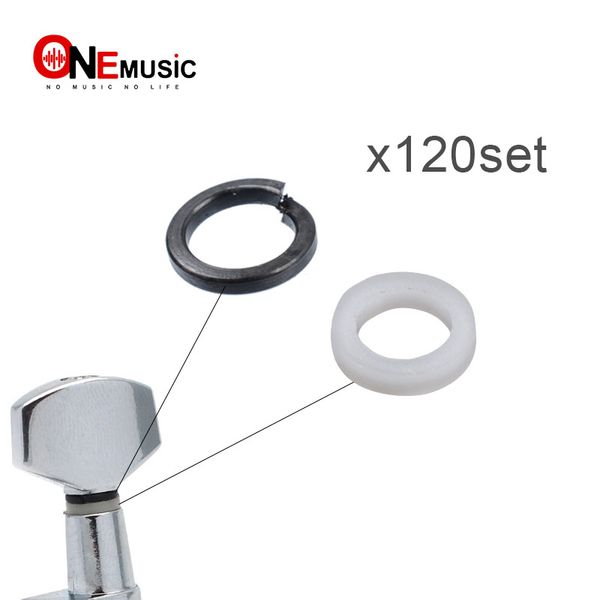 

120set mounting ferrules gasket washers for guitar tuning peg tuners machine heads replacement2280