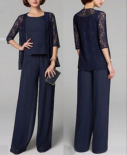 summer navy blue chiffon two piece mother of the bride dresses plus size jewel neck floor length chiffon lace pants suits party gowns, Black;red
summer navy blue chiffon two piece mother of the bride dresses plus size jewel neck floor length chiffon lace pants suits party gowns, Black;red