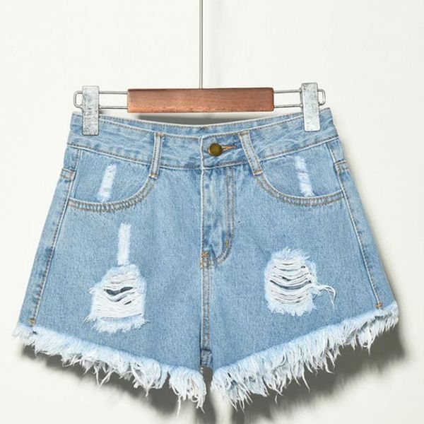 summer high waist short jeans women fashion ripped hole denim shorts plus size, Blue
summer high waist short jeans women fashion ripped hole denim shorts plus size, Blue