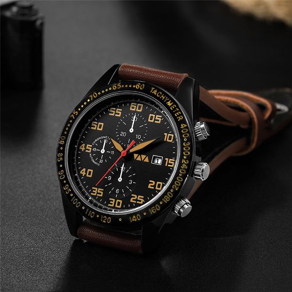 fashion men watch personality dial calendar display watch men waterproof leather strap quartz wrist relogio masculino, Slivery;brown
fashion men watch personality dial calendar display watch men waterproof leather strap quartz wrist relogio masculino, Slivery;brown