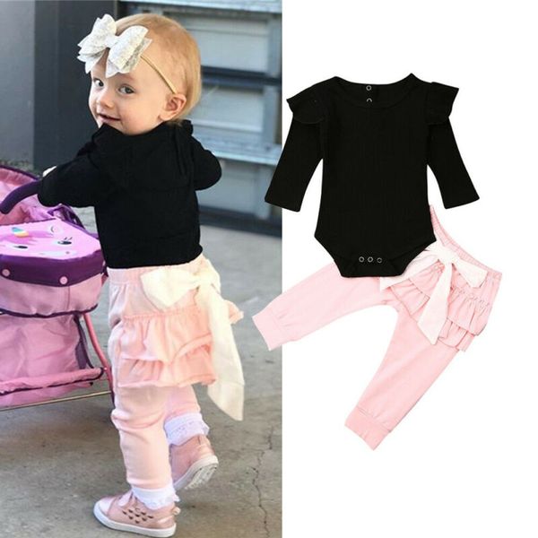 new autumn winter baby girls clothes solid cotton bodysuit legging pants with big bow 2pcs little baby girls outfit clothing set, Pink;blue
new autumn winter baby girls clothes solid cotton bodysuit legging pants with big bow 2pcs little baby girls outfit clothing set, Pink;blue