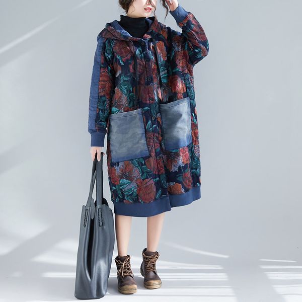 women's trench coats spring autumn women plus size fashion make old coat warm ethnic print hooded thicken for female outerwear, Tan;black
women's trench coats spring autumn women plus size fashion make old coat warm ethnic print hooded thicken for female outerwear, Tan;black
