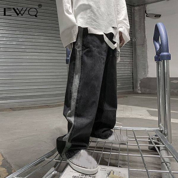 ewq / men's clothing streetwear denim pants for male high street loose hip hop directly jeans male 2020 spring fashion new 9y207, Blue
ewq / men's clothing streetwear denim pants for male high street loose hip hop directly jeans male 2020 spring fashion new 9y207, Blue