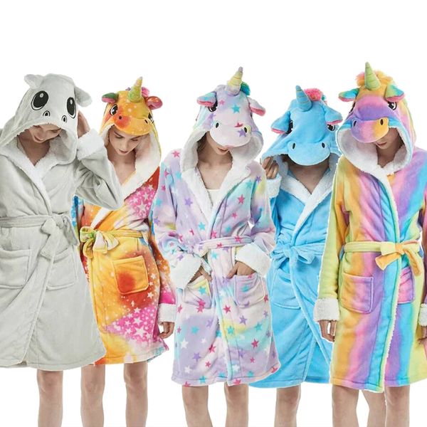 animal flannel adults bath robe sleepwear women men bathrobe thick warm robe winter panda unicorn plush pajamas, Blue;red