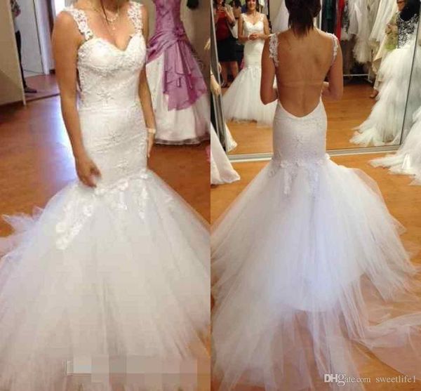 2020 wedding dresses applique lace tulle mermaid bridal dress gown plus size backless bride dress, White
2020 wedding dresses applique lace tulle mermaid bridal dress gown plus size backless bride dress, White