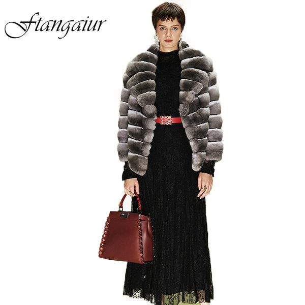 ftangaiur 2019 winter import original color chinchilla coat luxury women's turn-down collar short natural chinchilla fur coats, Black
ftangaiur 2019 winter import original color chinchilla coat luxury women's turn-down collar short natural chinchilla fur coats, Black
