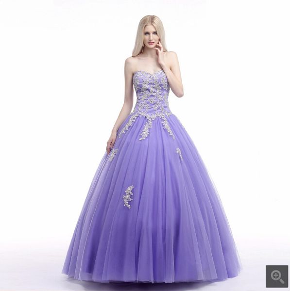 2019 new arrival purple ball gown lace appliques beaded prom dresses strapless with sweetheart neck beaded sweet 16 stylish prom gowns, Black
2019 new arrival purple ball gown lace appliques beaded prom dresses strapless with sweetheart neck beaded sweet 16 stylish prom gowns, Black