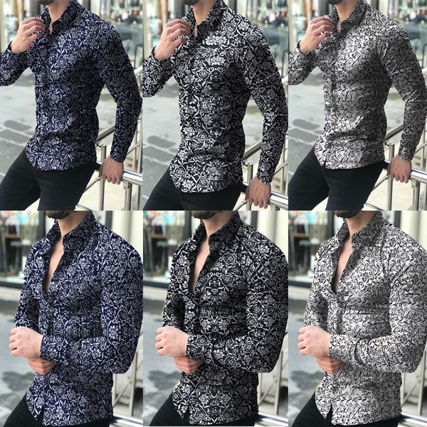 new fashion men's luxury stylish casual shirts fashion men's casual printed floral long sleeve button shirt blouse -5xl, White;black
new fashion men's luxury stylish casual shirts fashion men's casual printed floral long sleeve button shirt blouse -5xl, White;black