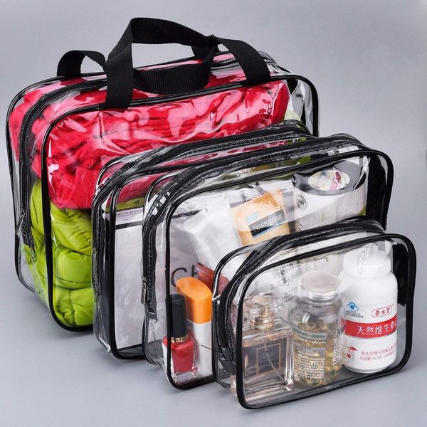 auau-4 pieces make-up bags travel toiletry bag organizers for traveling, business trip and school, water-proof (black + transp
auau-4 pieces make-up bags travel toiletry bag organizers for traveling, business trip and school, water-proof (black + transp