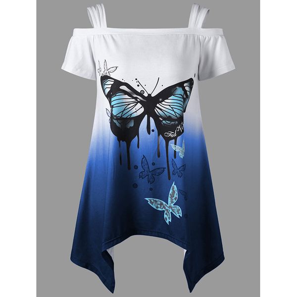 fashion summer off shoulder t shirt butterfly printed strap short sleeve tee irregular hem women clothing ws8077v, White
fashion summer off shoulder t shirt butterfly printed strap short sleeve tee irregular hem women clothing ws8077v, White