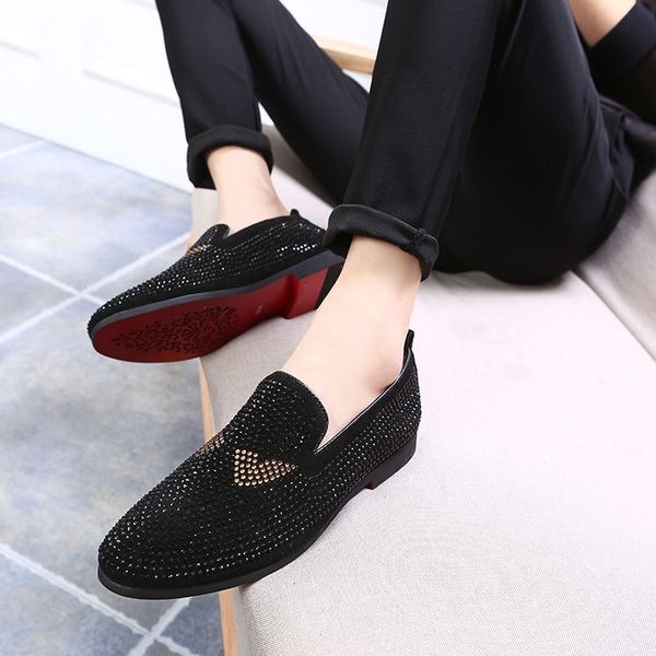 personality club water drill youth korean version of the trend of all men's shoes spring new casual bean shoes men's leather shoes, Black
personality club water drill youth korean version of the trend of all men's shoes spring new casual bean shoes men's leather shoes, Black